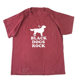 BLACK DOGS ROCK Women's Cotton Tee T-Shirt w/ 5 color choices, Plus sizes