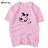 Thumbs Up Dog Cotton Women's Tee Funny T-shirt 6 colors