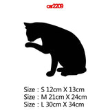 Various Funny CAT Vinyl Car Decals / Stickers - 3 sizes to choose from