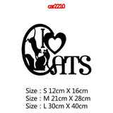 Various Funny CAT Vinyl Car Decals / Stickers - 3 sizes to choose from