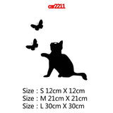 Various Funny CAT Vinyl Car Decals / Stickers - 3 sizes to choose from