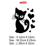 Various Funny CAT Vinyl Car Decals / Stickers - 3 sizes to choose from