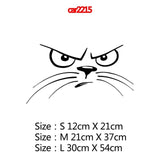 Various Funny CAT Vinyl Car Decals / Stickers - 3 sizes to choose from