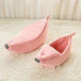 Banana Cat Bed Cozy Cute Banana Puppy Cushion Kennel