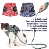 Small Dog or Cat Vest Travel Harness Leash Set