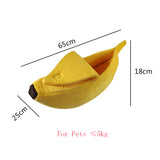 Banana Cat Bed Cozy Cute Banana Puppy Cushion Kennel