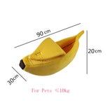 Banana Cat Bed Cozy Cute Banana Puppy Cushion Kennel