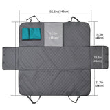Dog Car Seat Cover with Mesh Waterproof Pet Carrier Car Rear Back Seat Mat Hammock Cushion Protector With Zipper And Pockets
